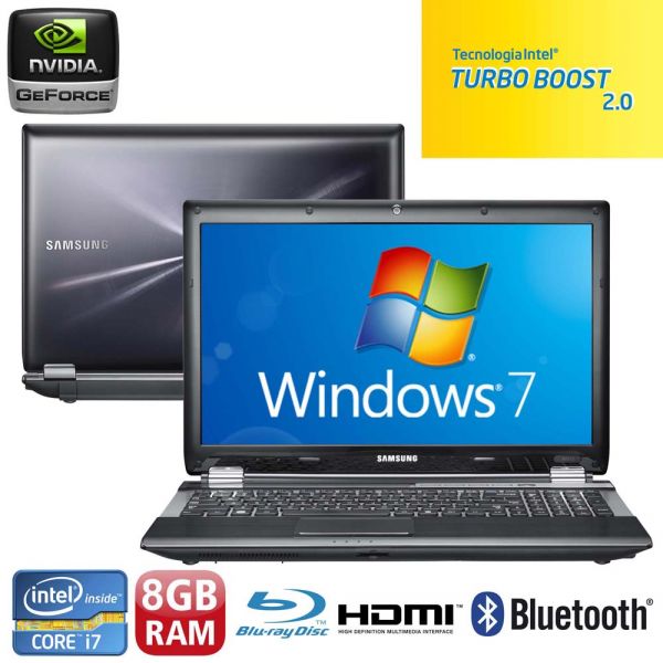 Notebook Samsung RF511-SD3 com Intel Core i7-2670QM, 8GB, 1T